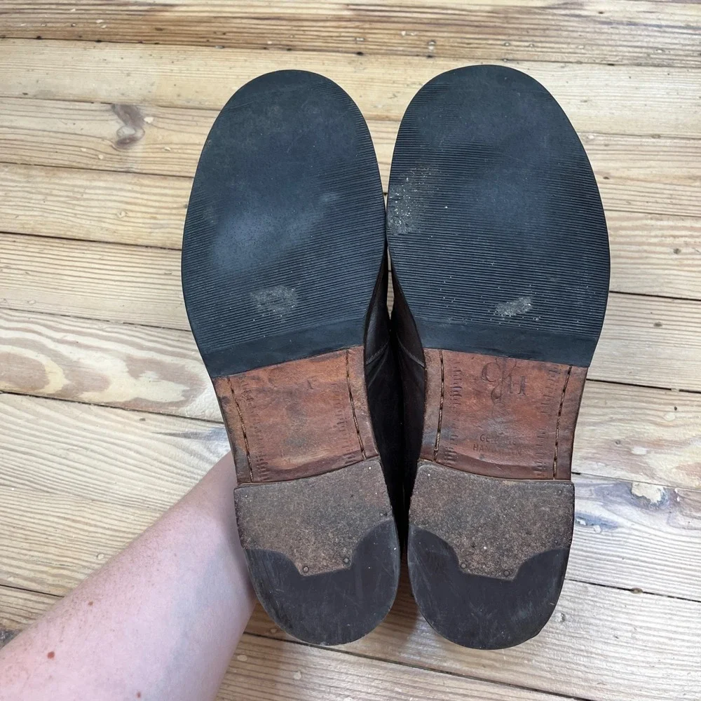 Cole Haan Mens Pinch Penny Loafer Dark Brown Leather preppy office Size 9 flats